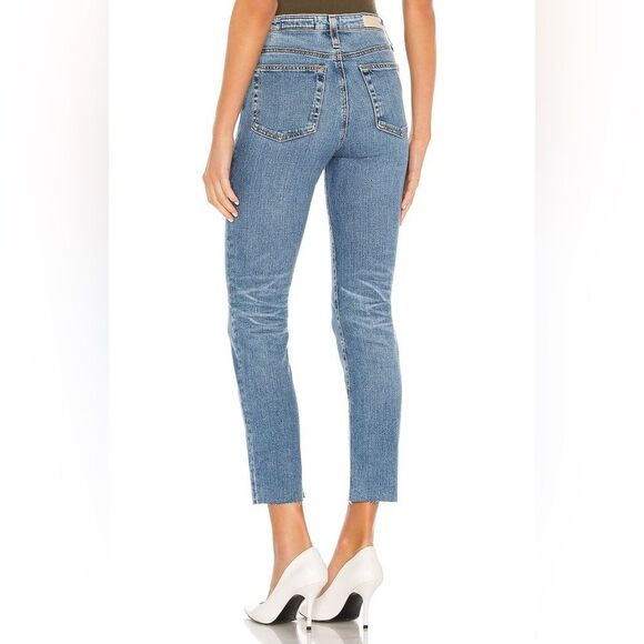 AG Adriano Goldschmied Isabelle Straight Leg Jeans Size 23 High Rise Cropped - Picture 2 of 16